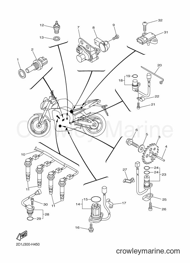2009 Street Bike FZ1-NA - FZ1-NA (22C6) [010] - ELECTRICAL 1