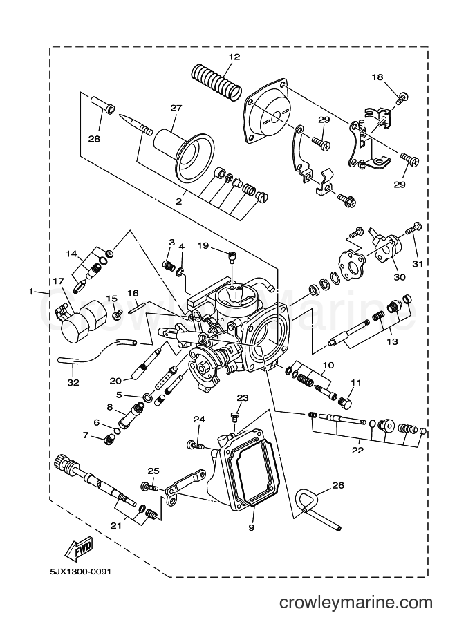 Yamaha Motors XVS250 (5KR5) [080] - CARBURETOR
