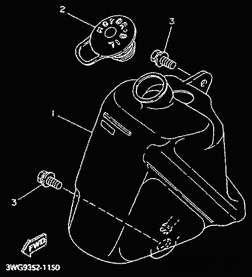 2001 Scooter CY50R - CY50R (3WG9) [010] - OIL TANK