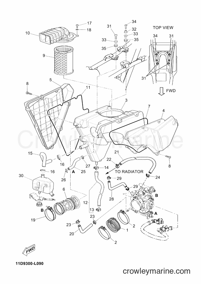 2015 Dirt Bike XT660Z - XT660Z (2BD7) [030] - INTAKE