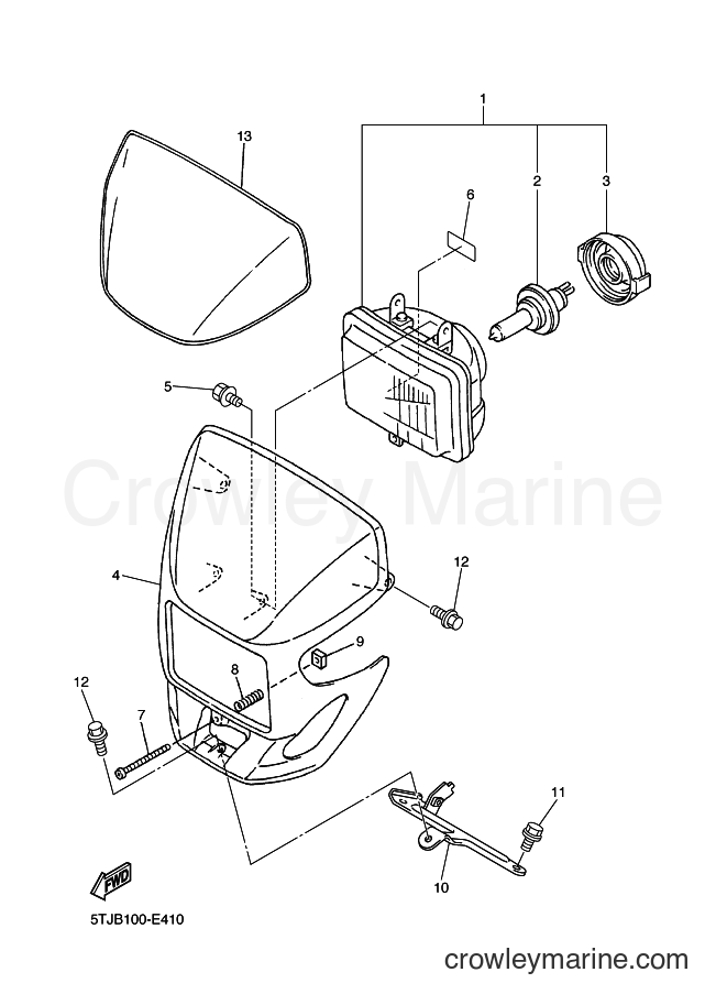 2006 Dirt Bike WR250F - WR250F (5UMD) [020] - HEADLIGHT