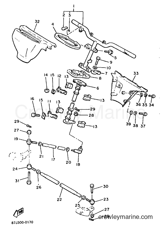 Yamaha Motors PZ480 (86J2) [010] - STEERING