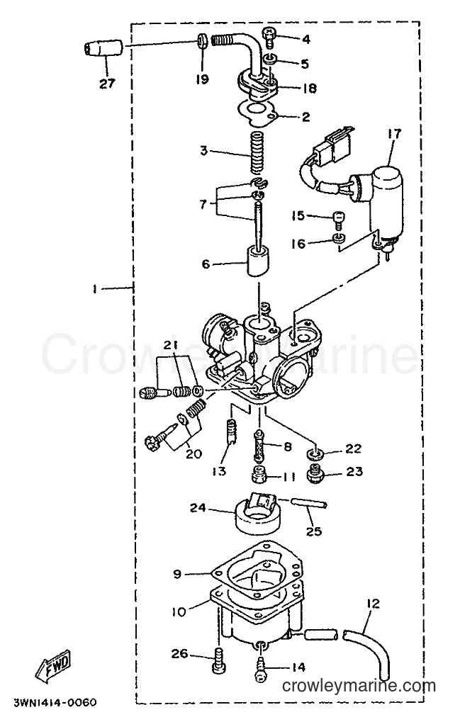 1996 Scooter CR50Z - CR50Z (3WN2) [999] - CARBURETOR