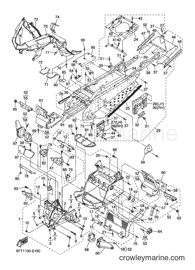 Yamaha Motors RX10ST (8FT1) [020] - FRAME