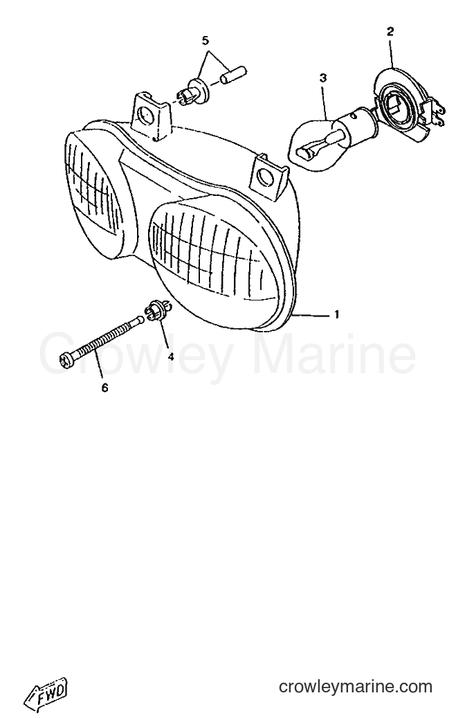 1996 Scooter CW50RSP - CW50RSP (4WS1) [999] - HEADLIGHT