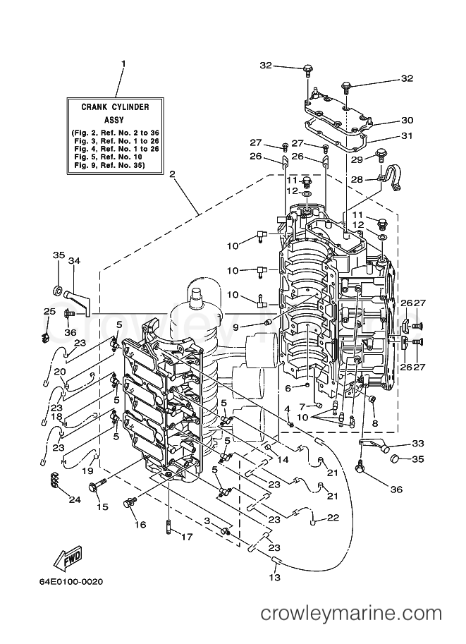 Yamaha Motors S200TXR (64E) [070] - CYLINDER & CRANKCASE