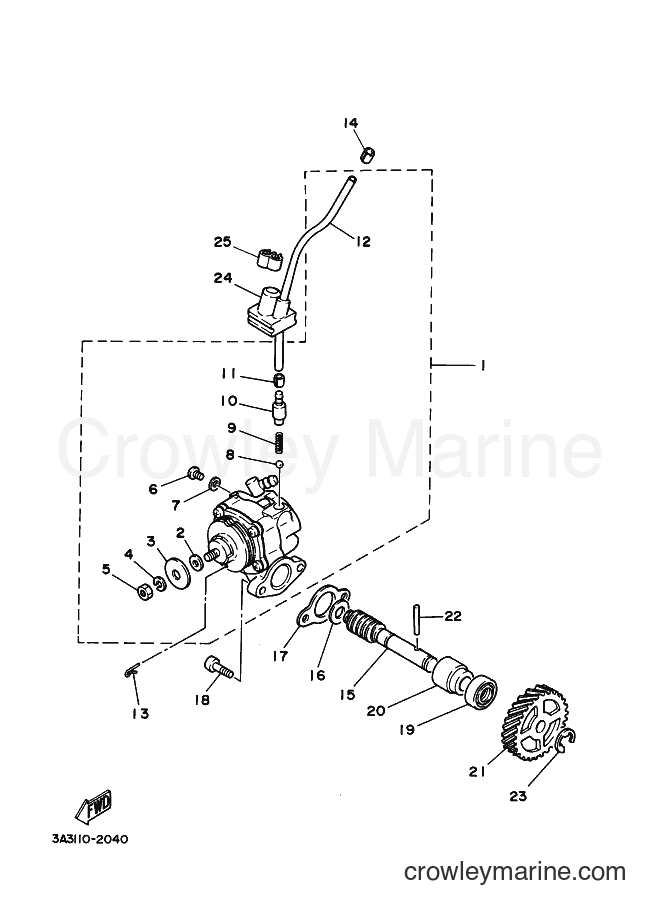 2000 Dirt Bike RT100 - RT100 (3ULB) [030] - OIL PUMP
