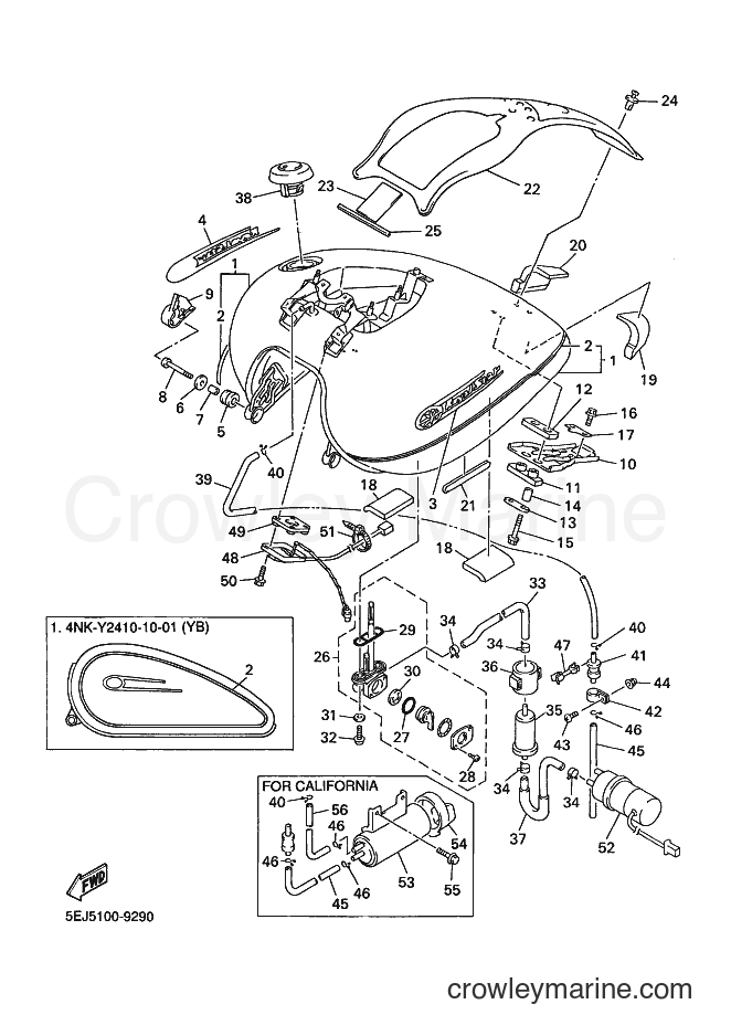 1999 Cruiser XVZ13AT - XVZ13AT (5EJ7) [010] - FUEL TANK
