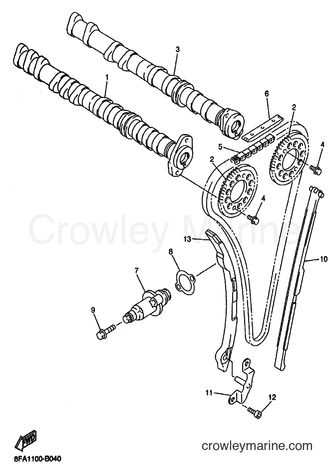 Yamaha Motors RX10M (8EP2) [010] - CAMSHAFT & CHAIN