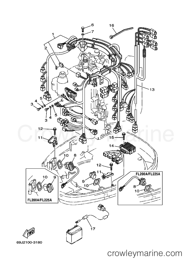 Yamaha Motors FL200AETX (60M2) [020] - ELECTRICAL 3