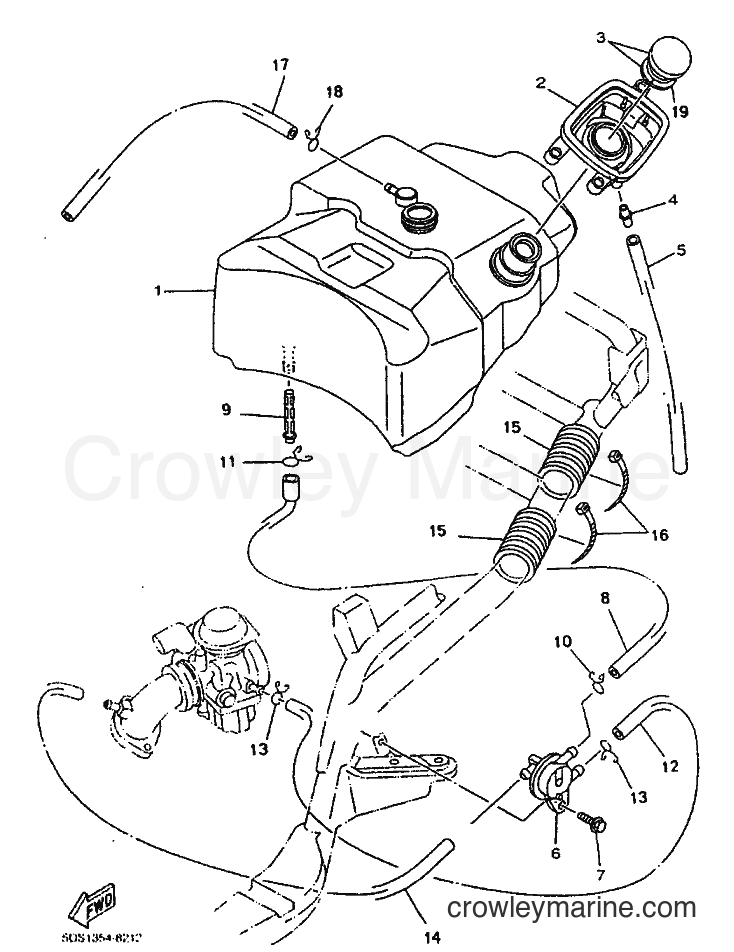 1999 Scooter YP125E - YP125E (5DS8) [010] - FUEL TANK
