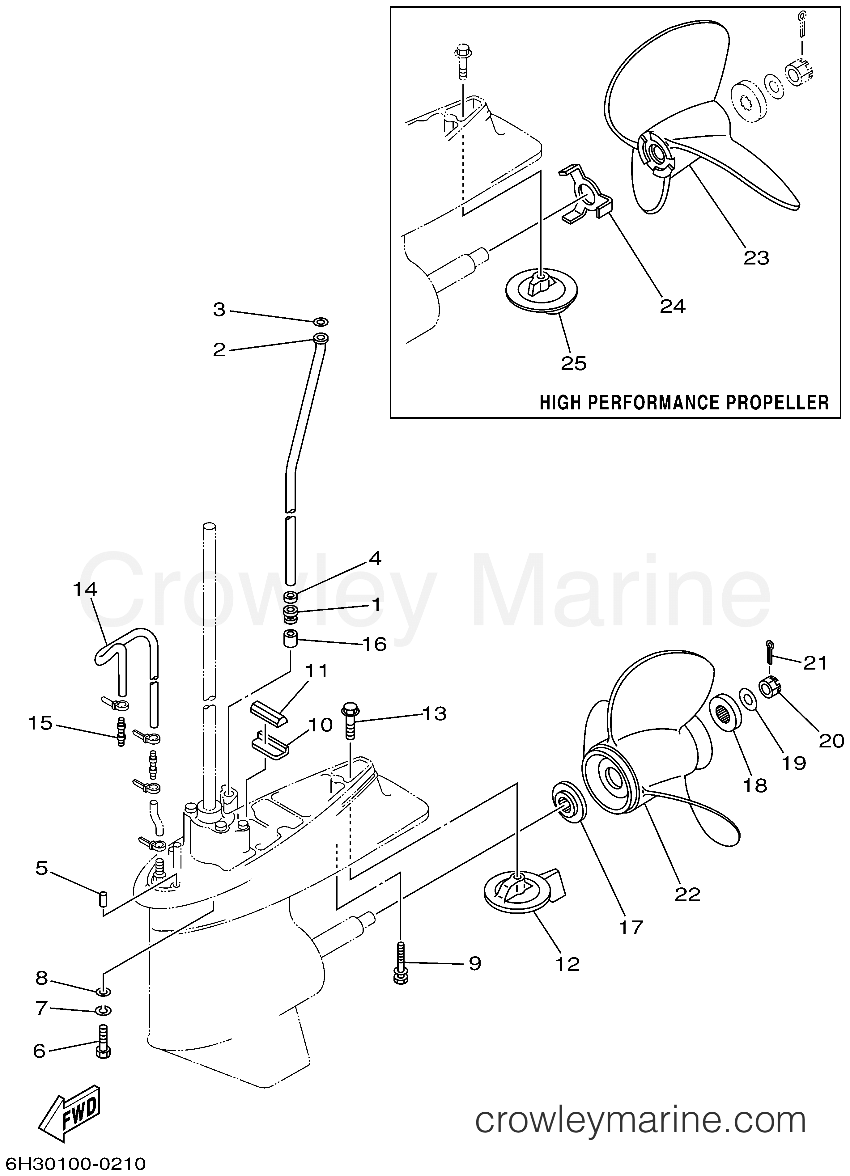 Yamaha Motors 60TLRA - LOWER CASING DRIVE 2