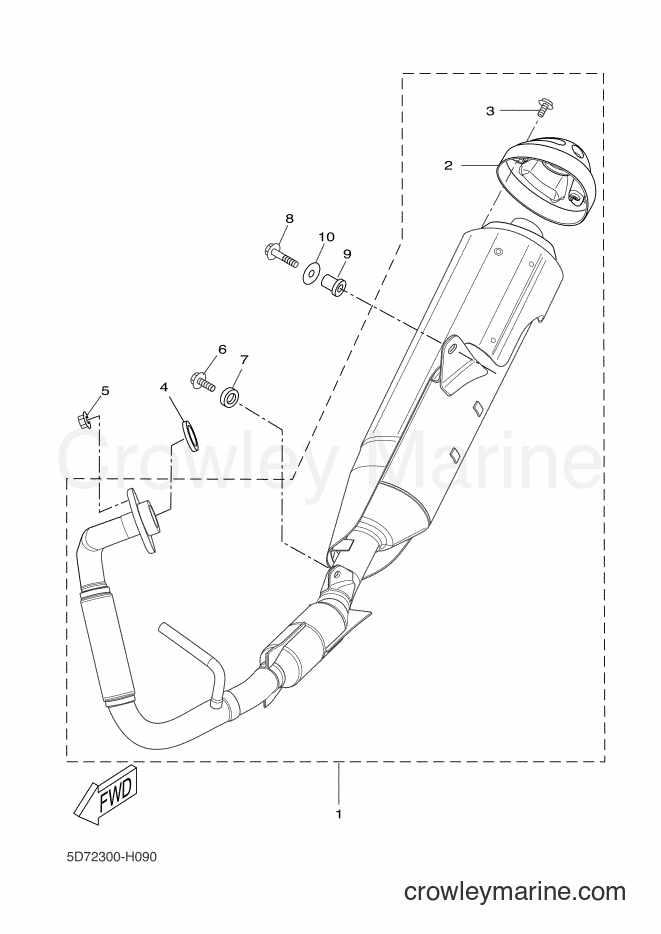 Yamaha Motors YZF-R125 (5D75) [050] - EXHAUST