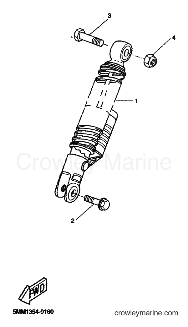 2000 Scooter CW50 - CW50 (5MN1) [040] - REAR SUSPENSION