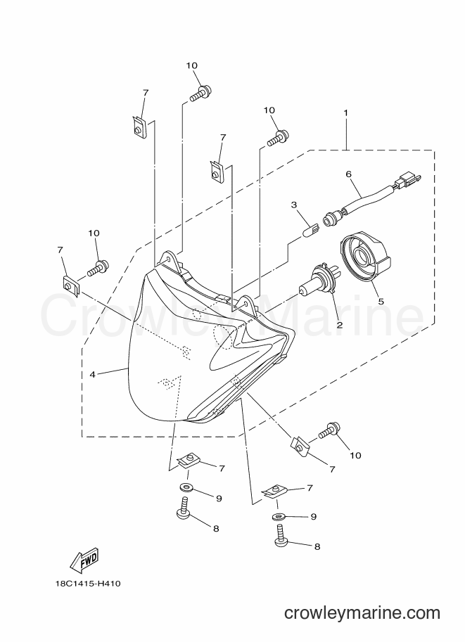2014 Street Bike YBR125ED - YBR125ED (51D3) [010] - HEADLIGHT