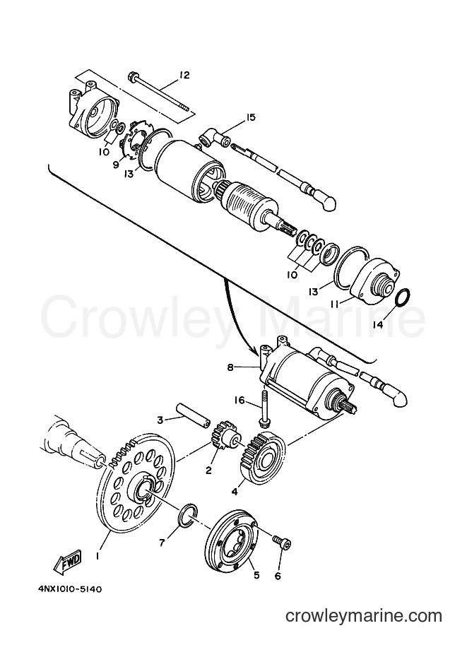 Yamaha Motors TRX850 (4UN1) [110] - STARTER CLUTCH