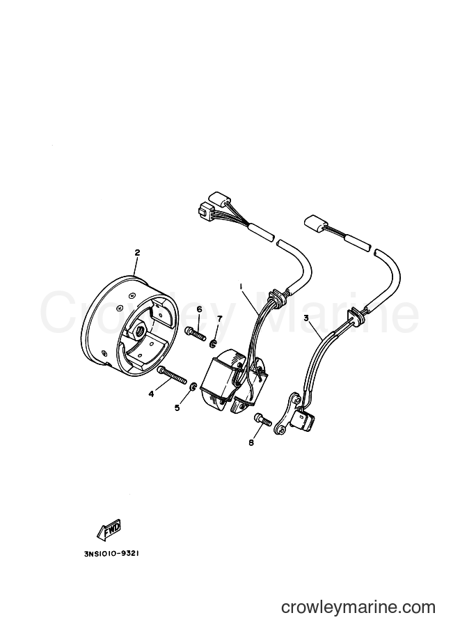1989 Street Bike YD125S - YD125S (3NS2) [010] - ゼネレータ