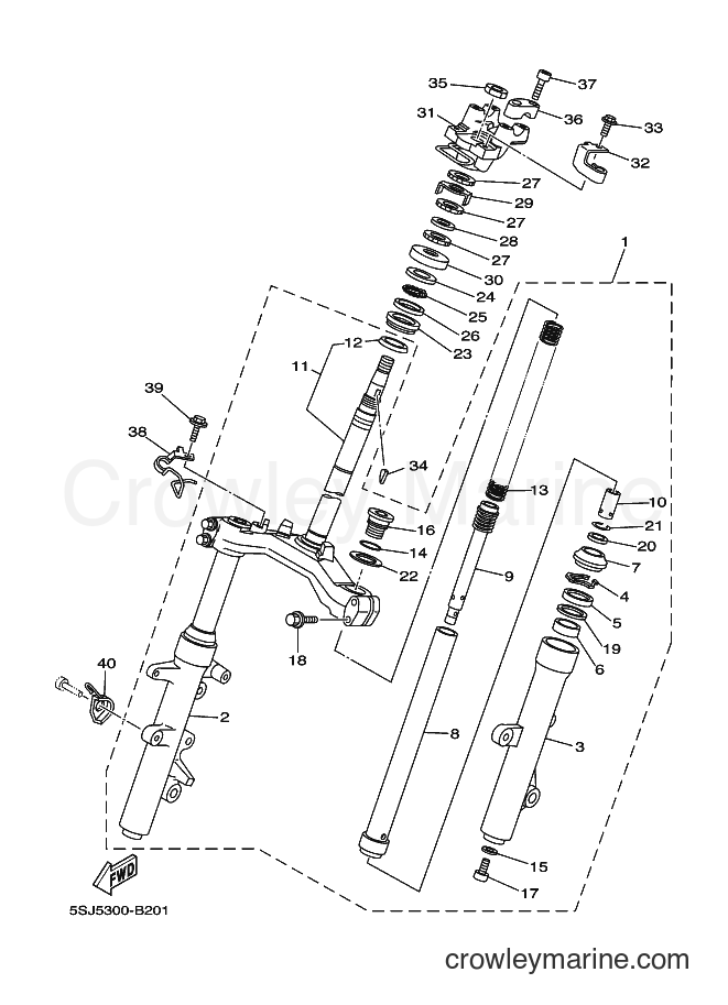 Yamaha Motors YP250A (5SJ7) [010] - STEERING
