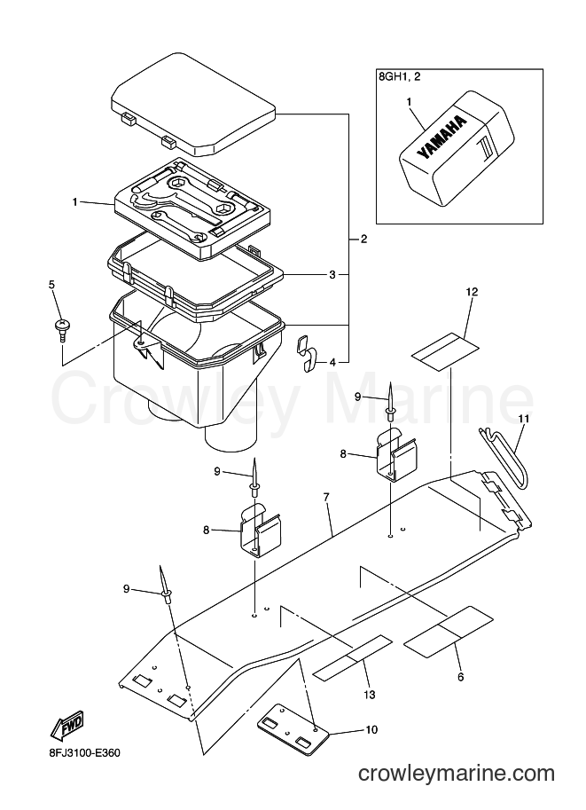 2006 Snowmobile RS10RS - RS10RS (8GH2) [010] - GUARD & LUGGAGE BOX