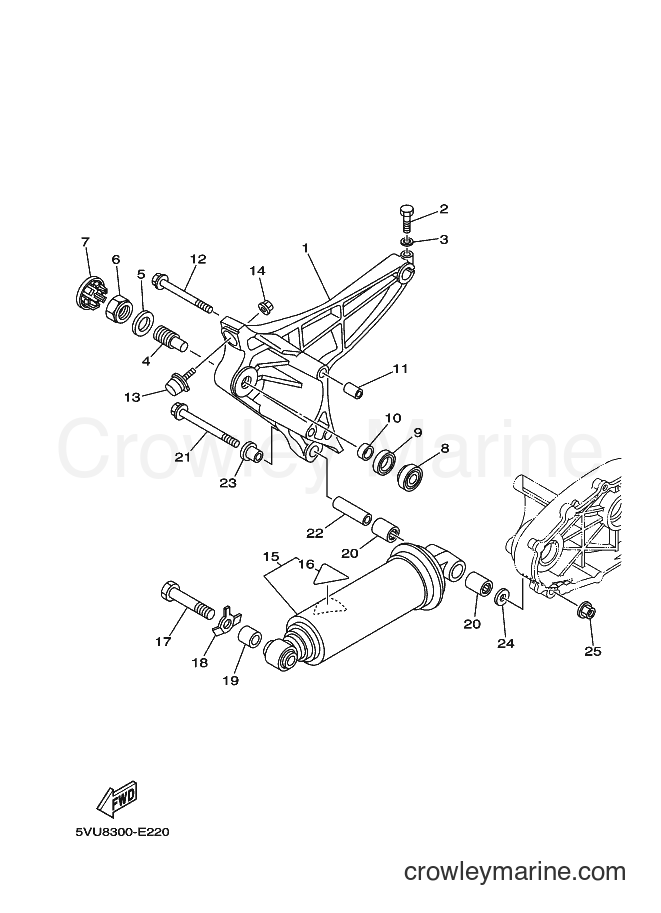 2006 Scooter XP500A - XP500A (5VUB) [080] - REAR ARM & SUSPENSION