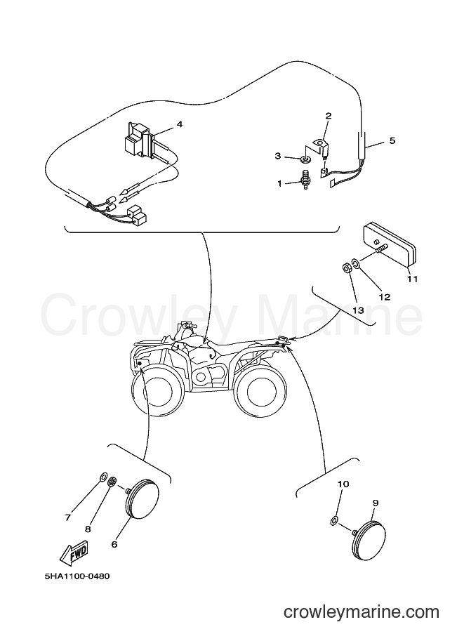 Yamaha Motors YFM400A (5HA3) [010] - ELECTRICAL 2