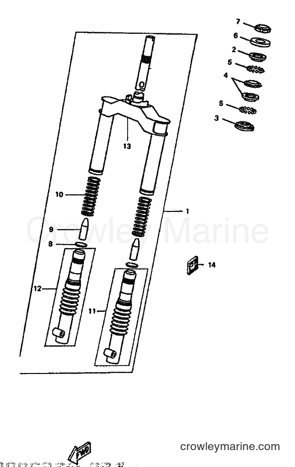 Yamaha Motors CW50 (3WV5) [999] - FRONT FORK
