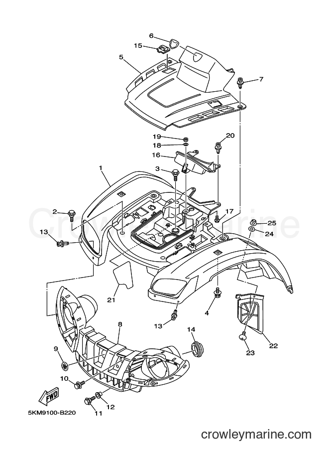 2006 ATV YFM660FWA - YFM660FWA (2C6M) [010] - FRONT FENDER