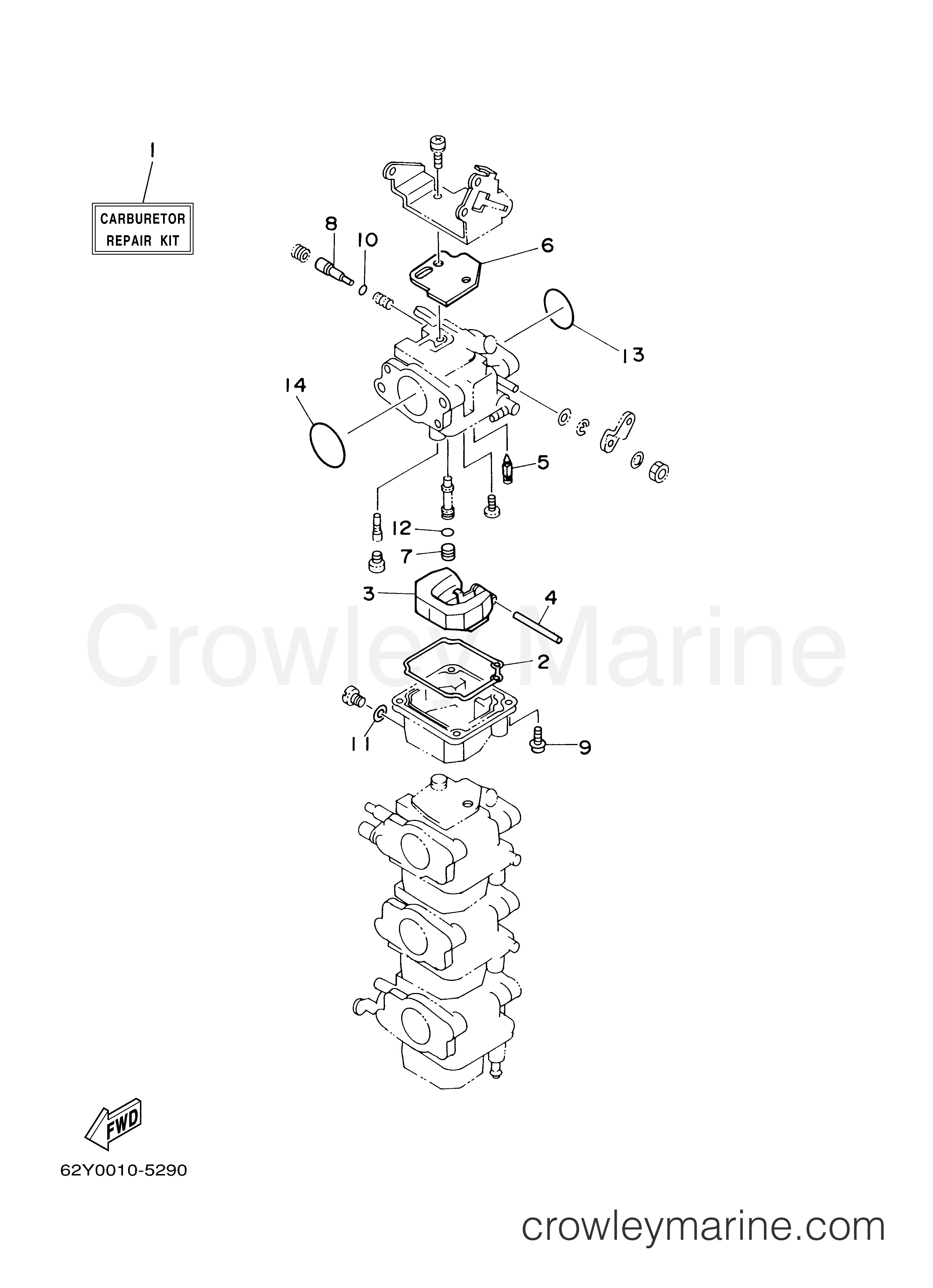 Yamaha Motors F50TLRY - REPAIR KIT 2