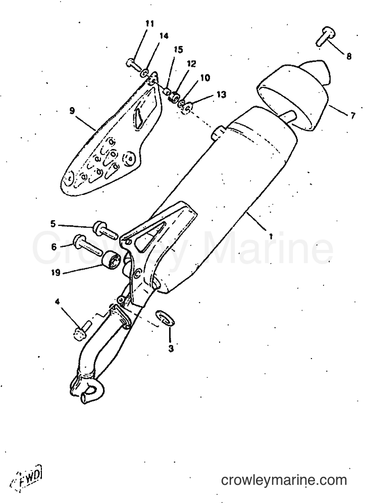 1997 Scooter CW50RS - CW50RS (4TD8) [999] - EXHAUST