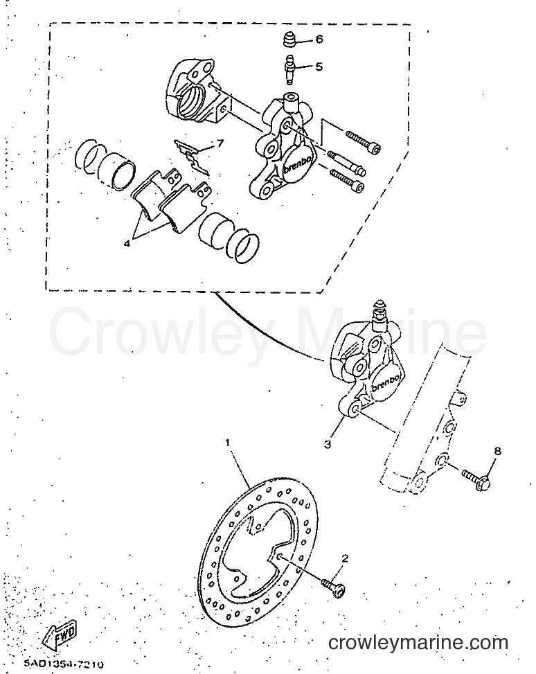 1998 Scooter YN50 - YN50 (5BV1) [010] - FRONT BRAKE