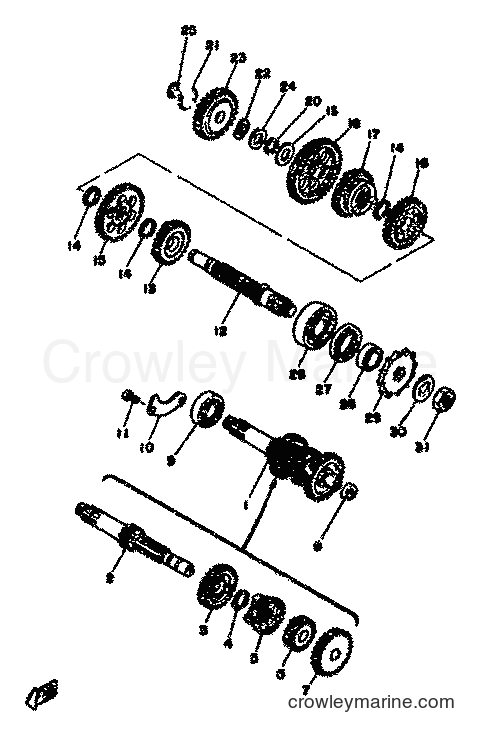 Yamaha Motors RD50M (2L4) [999] - TRANSMISSION