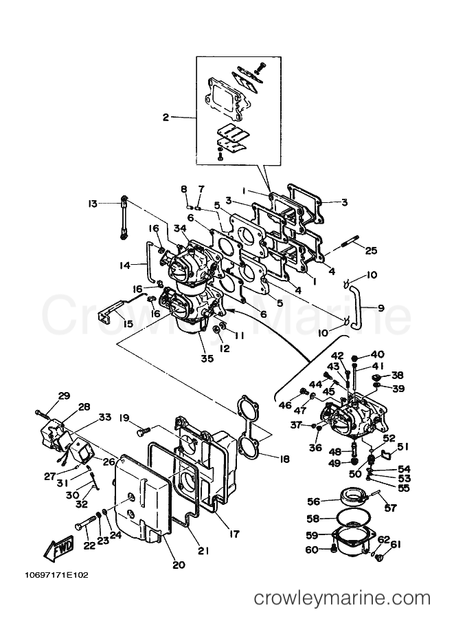 Yamaha Motors 55B (697) [040] - INTAKE