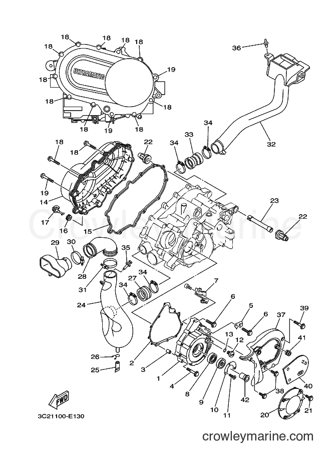 2007 ATV YFM450FAS - YFM450FAS (3C29) [010] - CRANKCASE COVER 1