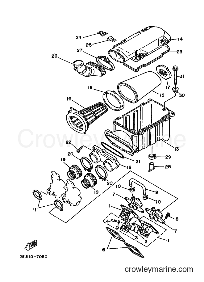 1989 ATV YFZ350 - YFZ350 (3GG1) [030] - INTAKE