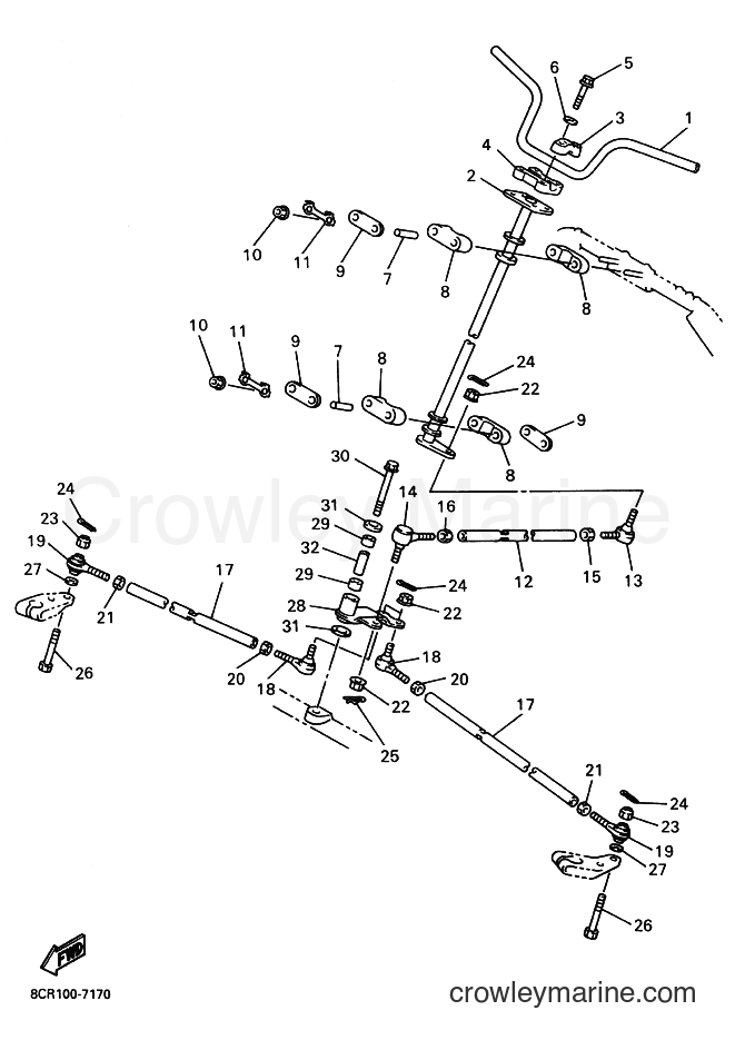 Yamaha Motors VX600XT (8DA1) [020] - STEERING