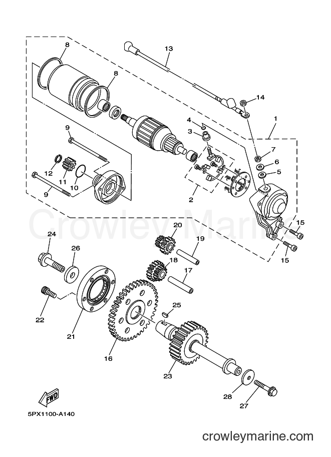 Yamaha Motors XV1700PC (2D86) [010] - STARTER