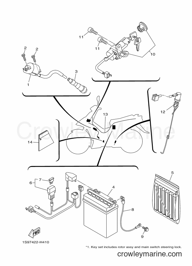 Yamaha Motors T135SEC (1S97) [010] - ELECTRICAL 1