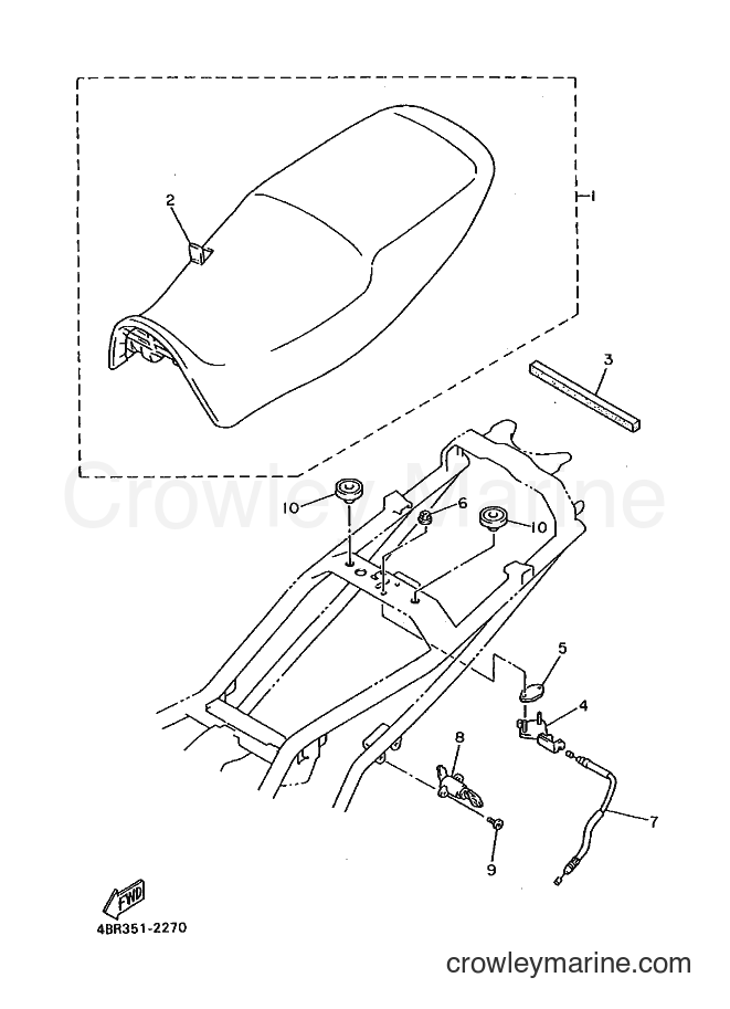Yamaha Motors XJ600S (4DUF) [010] - SEAT
