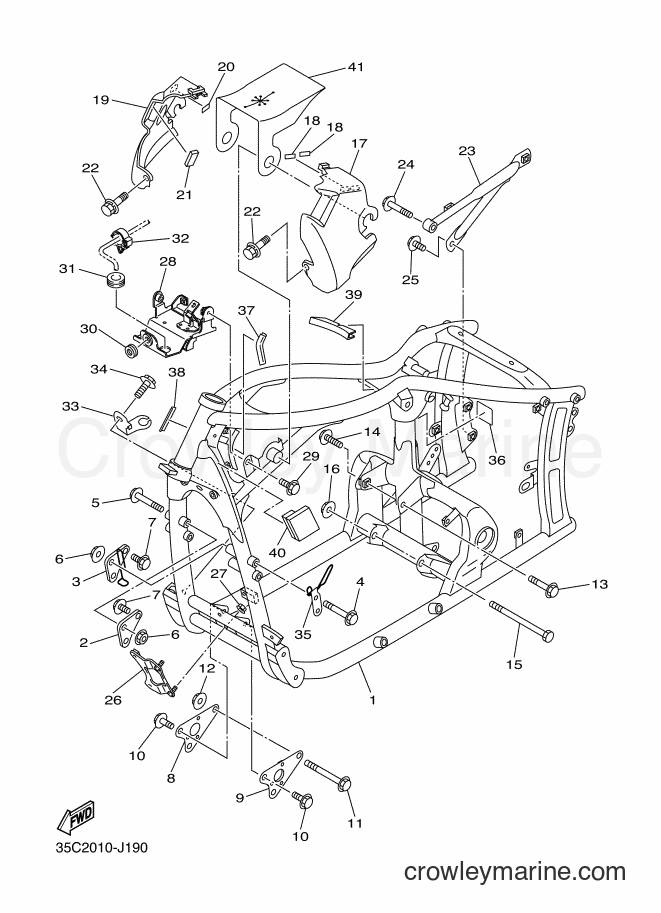 Yamaha Motors XVS400 (35CC) [010] - FRAME