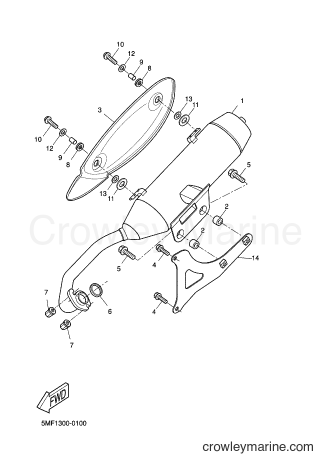 2000 Scooter XN125 - XN125 (5MF1) [040] - EXHAUST