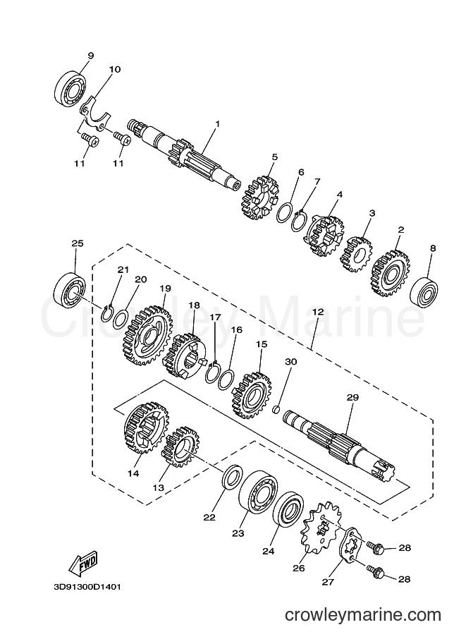 Yamaha Motors YBR125ED (3D94) [060] - TRANSMISSION