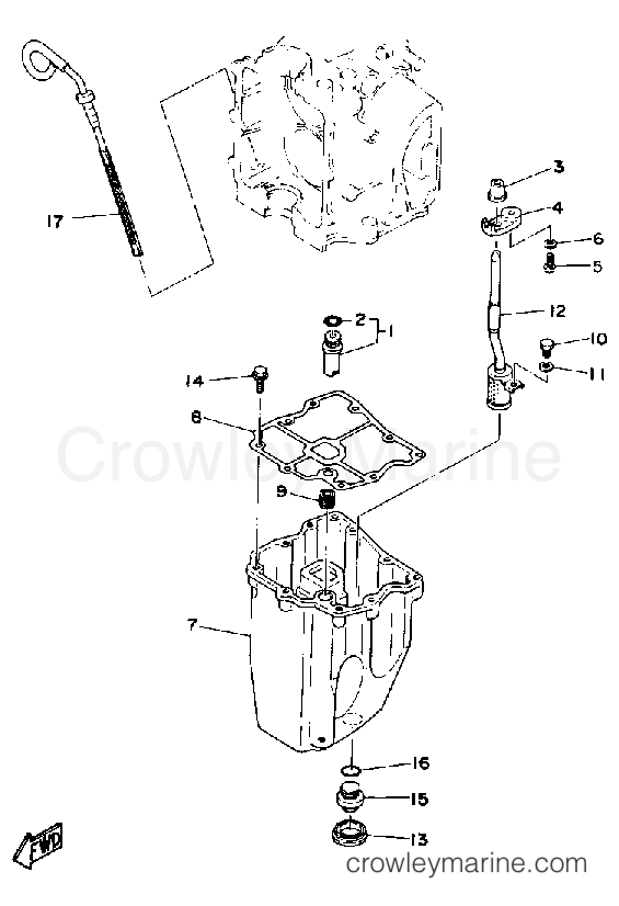 Yamaha Motors FT9.9EXD - OIL PAN