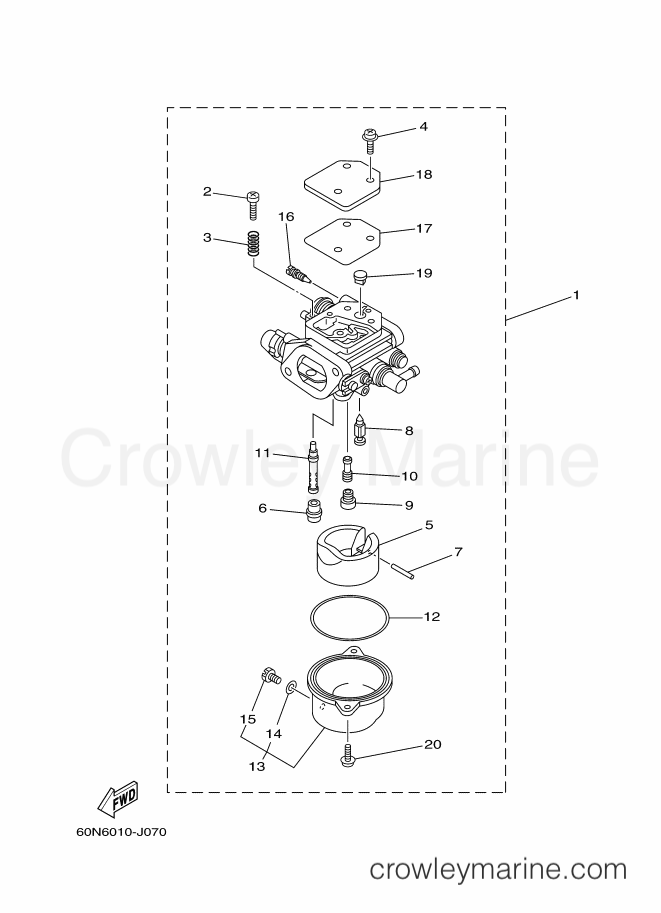 Yamaha Motors FT8DMHX (60S8) [120] - CARBURETOR