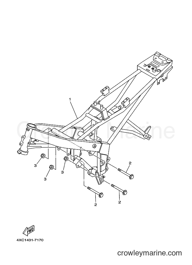 1998 Maxi-Scooter STR126A - STR126A (5BD1) [010] - FRAME