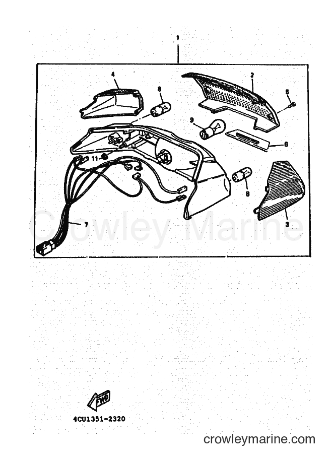 Yamaha Motors YE50 (4LN2) [999] - TAILLIGHT