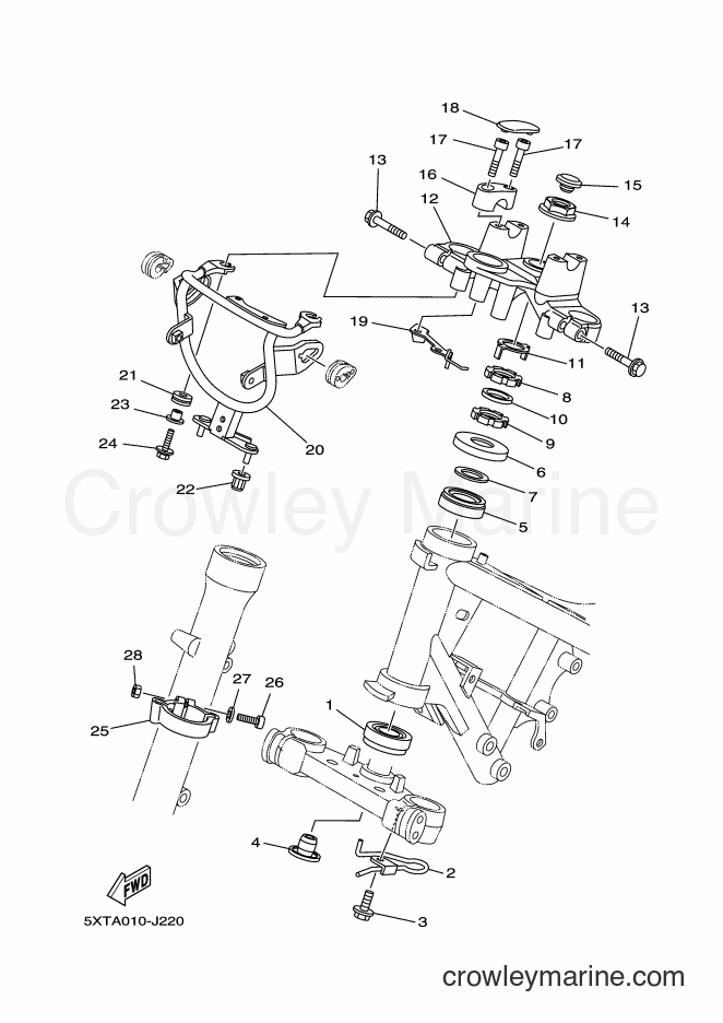 2014 Dirt Bike XG250 - XG250 (5XTB) [010] - STEERING