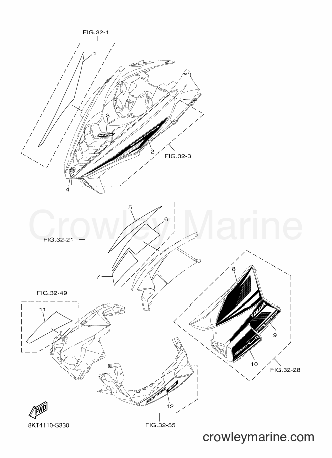 Yamaha Motors SRV10MS62 (8KT4) [010] - EMBLEM