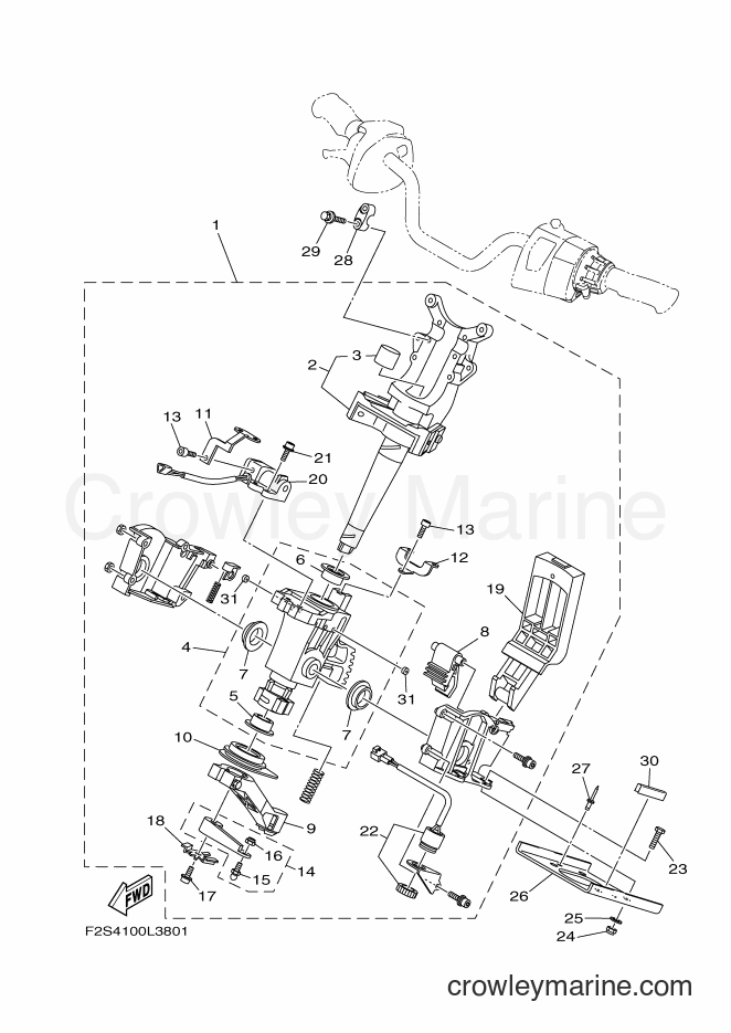 Yamaha Motors FA1800-L (F2S6) [010] - STEERING 2