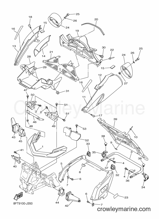 2010 Snowmobile RX10ST - RX10ST (8FT9) [020] - BUMPER