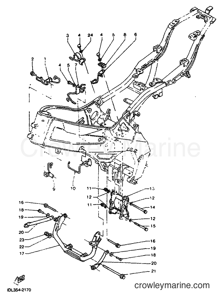 1992 Sport Bike TZR125 - TZR125 (4DL2) [999] - ENGINE BRACKET